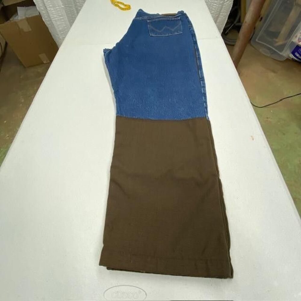 Wrangler ProGear PG101AN Jeans Mens 42x30 Hunting Brush Briar Guard Blue Brown